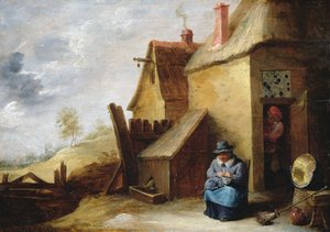Cottage dans un paysage