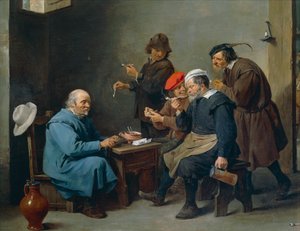 Homme au chapeau blanc - David Teniers the Younger