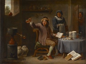 La visite du docteur - David Teniers the Younger