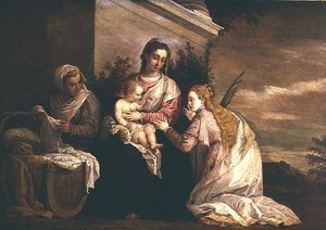 Vierge et Enfant avec Sainte Catherine