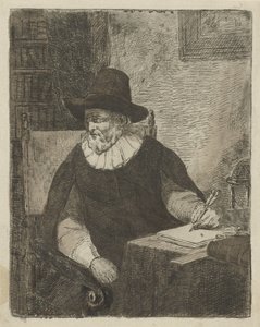 Homme dans un bureau - David van der Kellen