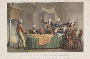 Acceptation du Haut Gouvernement par le Triumvirat au nom du prince d