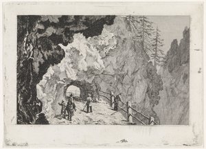 Passage dans les rochers