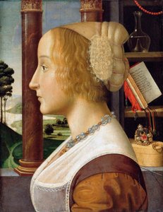 Portrait de profil de jeune femme