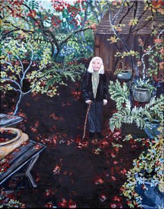 Jardin de Gladys, 2023 (acrylique sur toile) - Deborah Eve Alastra