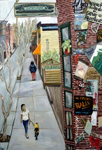 InterUrban, 2016 (acrylique sur toile) - Deborah Eve Alastra
