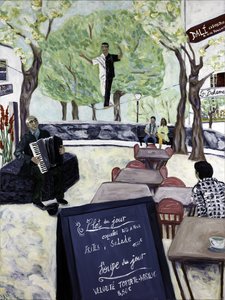 Montmartre, 2017 (acrylique sur toile) - Deborah Eve Alastra
