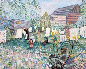 Sur la ligne, 2024 (acrylique sur toile) - Deborah Eve Alastra