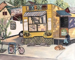 Portlandia, 2018 (acrylique sur toile) - Deborah Eve Alastra