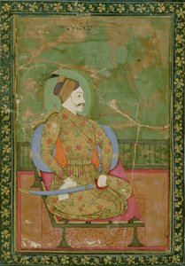 Portrait du Sultan Abdullah Qutb Shah assis, Golconde, 1670