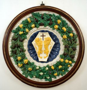 Blason de la famille Lotteringhi della Stufa - Della Robbia (workshop of)