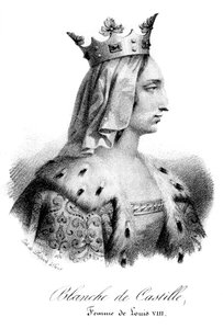 Blanche de Castille, épouse de Louis VIII de France, 19ème siècle - Delpech