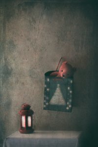 Lanterne « Ours de Noël »