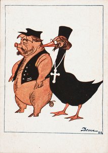 Koulak et prêtre, 1922