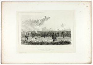 Batterie n°1 ouvre le feu, de Souvenirs d’Italie : Expédition de Rome
