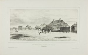 Cour de la quarantaine générale, Skoulani, Bessarabie - Denis Auguste Marie Raffet