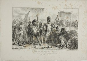 Feu sur les chefs et la cavalerie... - Denis Auguste Marie Raffet