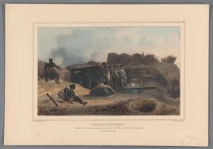 Artillerie en action, 1832 - Denis Auguste Marie Raffet