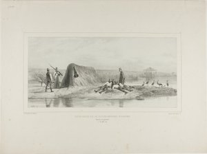 Poste de garde des colonies militaires hongroises, rive gauche du Danube, 7 juillet 1837
