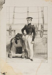 Marine royale, équipage de ligne, enseigne de vaisseau - Denis Auguste Marie Raffet