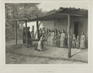 École pour jeunes filles tartares - Denis Auguste Marie Raffet