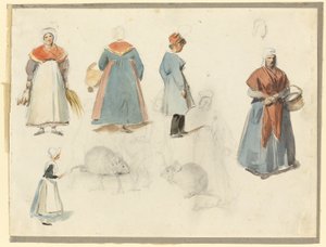 Feuille de croquis : Hommes, femmes et souris