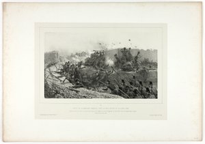Sortie de la garnison romaine..., de Souvenirs d’Italie: Expédition de Rome - Denis Auguste Marie Raffet