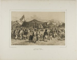 Foire de Saint-Pierre, Giourjevo, Valachie, 11 juillet 1837 - Denis Auguste Marie Raffet