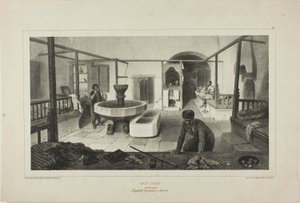 Bain de tartre, salle de repos - Denis Auguste Marie Raffet