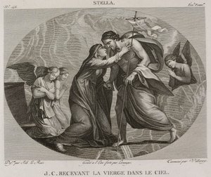 Denis-Sébastien Leroy, Antoine-Claude-François Villerey et Lerouge - Jésus Christ recevant la Vierge dans le ciel, d