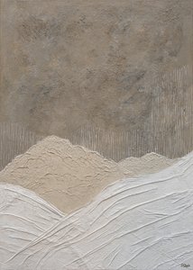 Paysage montagneux texturé