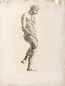 Nu masculin debout, vers 1906-08 (craie noire sur papier)