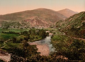 Depuis Aberglasyn, Beddgelert, Pays de Galles, vers 1890-1900 (tirage photochrome) - Detroit Publishing Co.