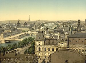 Panorama des sept ponts, Paris, vers 1890