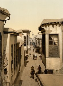 La rue dite droite, Damas, Terre Sainte, Syrie (tirage photochrome) - Detroit Publishing Co.