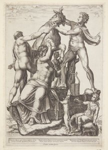 Amphion et Zethos attachant Dirke à un taureau sauvage