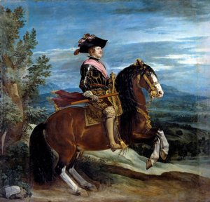Portrait équestre du roi Philippe IV (1605-1665)