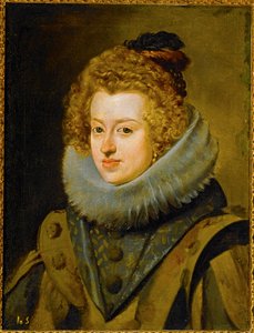 Infante Maria, reine de Hongrie ... (peinture sur toile) - Diego Rodriguez de Silva y Velazquez