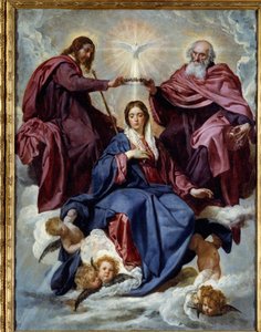 Le couronnement de la Vierge. Peinture de Diego Velázquez (1599-1660)