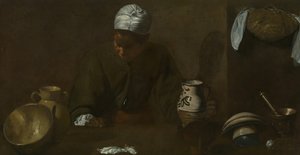 Scène de cuisine, 1618-20