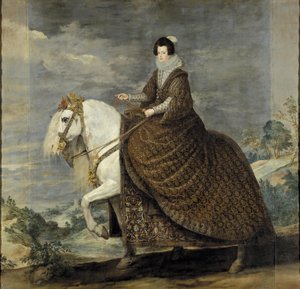 La reine Isabel de Bourbon à cheval - Diego Velázquez