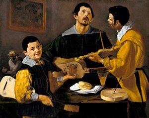 Les trois musiciens, vers 1616 - Diego Velázquez