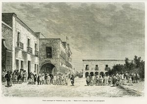Palais municipal de Valladolid. Gravure par Lancelot pour illustrer l