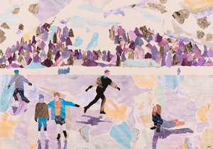 Skating en plein air, 2015 (collage)