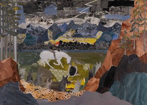 Les Walkyries se rassemblent, Ring Cycle de Wagner (collage)