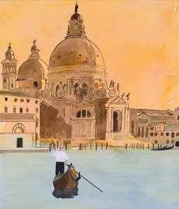 Venise, salut (aquarelle et encre) - Dione Verulam