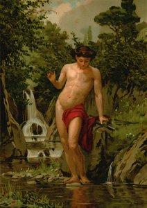Narcisse amoureux de son propre reflet