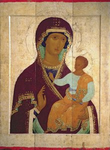Madone et enfant Hodigitria, icône russe, 1502