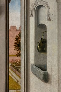 Église paroissiale (Parochiekerk Sint-Pieter). Peinture. La Cène. Dirk Bouts. 1464-1468. (détail)