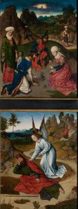 La Récolte de la Manne et Élie dans le Désert, du Retable du Saint-Sacrement